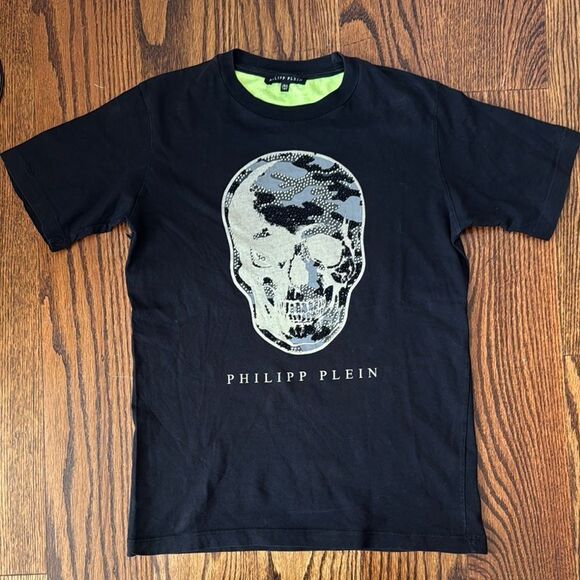Philipp Plein Black Skull T-Shirt - Picture 1 of 5